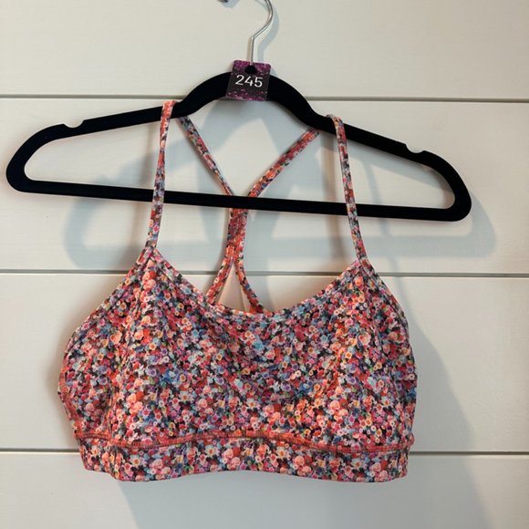 lululemon athletica Other - (P245) LULULEMON  Flow Y Bra IV Prism Petal Multi Sz 10